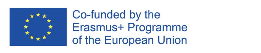 Bild med EU-symbol och texten Co-funded by the Erasmus+ Programme of the European Union