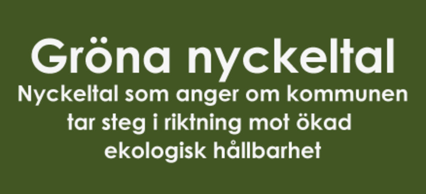 Bildlänk till sidan Gröna nyckeltal på Sveriges ekokommuners webbplats